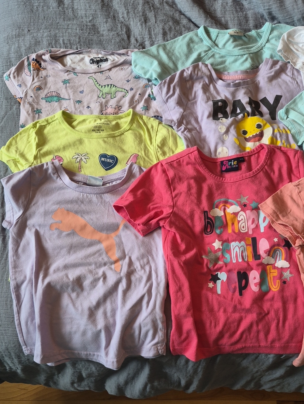 Mega Lot 35 Girl's Clothes Bundle Size 4-5 Tees Pajamas Leggings Mittens Mayoral